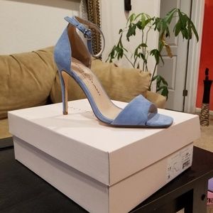 Chinese Laundry Suede Ankle Strap Heel